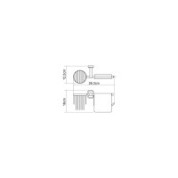 Держатель туалетной бумаги и освежителя WasserKraft Одер (Oder) K-3059