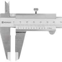 Нониусный штангенциркуль NORGAU ШЦ-1 200 мм, 0.05 мм, с поверкой 040005020/П