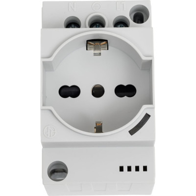 Розетки для электрических шкафов Finder тип Schuko + Bipasso 10/16 A, категория защиты IP 20, LED, цвет серый, 7U.00.8.230.0010 7U0082300010
