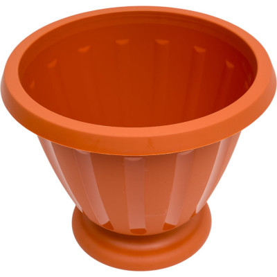 Вазон ЗПИ Альтернатива Пальмира 10л коричневый М1563