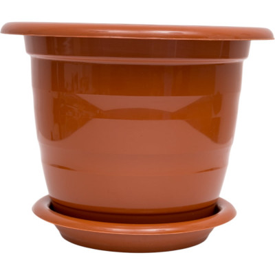 Цветочный горшок ЗПИ Альтернатива Виола 1л коричневый М1331