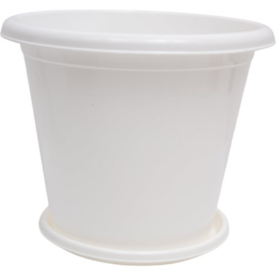 Цветочный горшок ЗПИ Альтернатива Эконом 10 л, белый М7257