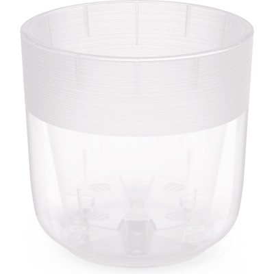 Цветочный горшок ЗПИ Альтернатива Линель 6 л, двойной, прозрачный М8772