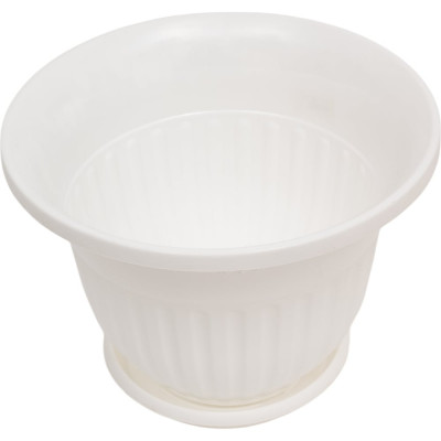 Цветочный горшок ЗПИ Альтернатива Лозанна 7 л, белый М1468