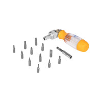 Реверсивная отверточная рукоятка со вставками 13 в 1 KRAFT KT 700408