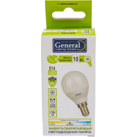 Светодиодная лампа General Lighting Systems Шарик G45F-10W-E14-683400