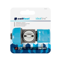 Коннектор с клапаном 3/4'' IDEAL Cellfast 52-331