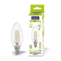 Светодиодная лампа General Lighting Systems FIL диммируемая, свеча CS-8W-E14-2700K 686700