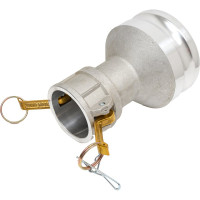 Камлок соединение типа DА (переходник розетка 2" х ниппель 4"; алюминий) TITAN LOCK TL2040DAAL