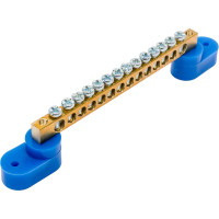 Нулевая шина DORI на 2-х угловых изоляторах 14 отверстий 45052