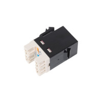 Коннектор Simon AMP, RJ12, 6 контактов, S73L, C, S88, чёрный 75528-39