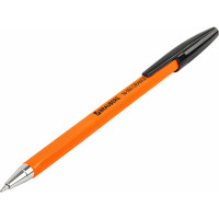 Ручка 50 шт в упаковке BRAUBERG шариковая "M-500 ORANGE" ЧЕРНАЯ корпус оранжевый узел 07мм линия 035мм  143449
