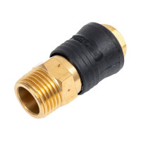 Быстроразъем пневматический с клапаном - наружная резьба 1/2" Forsage 15103 F-SE6-4SM