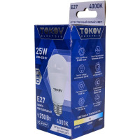 Светодиодная лампа TOKOV ELECTRIC 25Вт А60 4000К Е27 176-264В TKE-A60-E27-25-4K