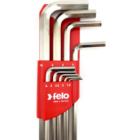 Набор Г-образных шестигранных ключей Felo удлиненные, 9шт, HEX 1,5-10,0мм 34600911