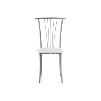 Стул Woodville Grigori на металлокаркасе, белый полимер/светлый мусс 453987