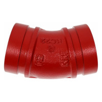 Стандартное колено GROOVEX 22.5, 2", 60 мм, ДУ 50 мм KC2260