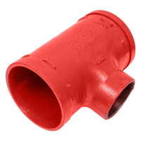 Переходной тройник под резьбу GROOVEX 5"x2 1/2", 133x76 мм, ДУ 125x65 мм TPR13376