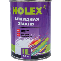 Алкидная автоэмаль HOLEX 1035 желтая, 0.8 кг HAS-58987