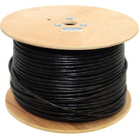 Кабель витая пара 5Bites utp/solid/5e/24awg/copper/pe+pvc/black/outdoor/messenger/drum/305m US5505-305CPE-M