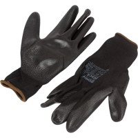 Нейлоновые перчатки с полиуретановым покрытием Gward черные, р.XL 12 пар PU1001B/XL