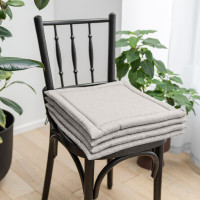 Подушка для стула Волшебная Ночь 40/40 Экрю рогожка 764718