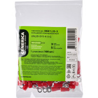 Наконечник GENERICA НКИ 1,25-3 кольцо 0,5-1,5мм (100шт/упак) UNL20-D15-4-3-G