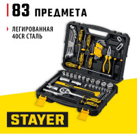 Универсальный набор инструмента STAYER Universal 83 83 предмета 27710-H83