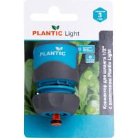Коннектор с аквастопом Light 1/2" Plantic 39369-01