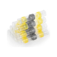 Термоусаживаемая ГСИ STEKKER Ld302-40-60 с припоем 4-6 мм 48a, прозрачный/желтый, 100шт в упак, 49159