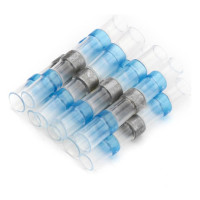 Термоусаживаемая ГСИ STEKKER Ld302-15-25 с припоем 1,5-2,5 мм 27a, прозрачный/голубой, 100шт в упак, 49158