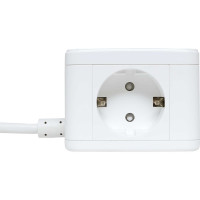 Удлинитель EKF "Куб" 2 гнезда 3USB 2,4А+зарядное устройство 1,3 метра 1мм2 UBA-CUB-3-WC