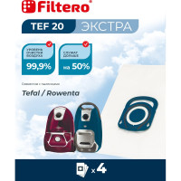 Мешки для пылесоса TEF 20 (4) Экстра 4 шт FILTERO 05864