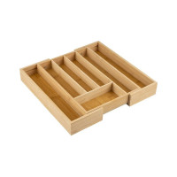 Раздвижной лоток для столовых приборов Mallony bamboo 36x26(38)х5/5 см 105123