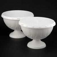 Вазон ЗПИ Альтернатива Джулия 8л белый М1389