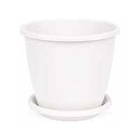 Цветочный горшок ЗПИ Альтернатива Афина 11л белый М6545