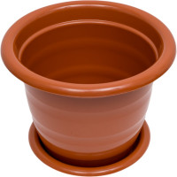 Цветочный горшок ЗПИ Альтернатива Виола 1л коричневый М1331