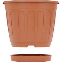 Цветочный горшок ЗПИ Альтернатива Дионис 3,6 л, коричневый М8248