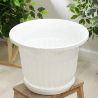 Цветочный горшок ЗПИ Альтернатива Лозанна 25 л, белый М1613