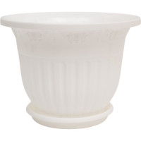 Цветочный горшок ЗПИ Альтернатива Лозанна 7 л, белый М1468