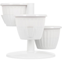 Цветочный горшок ЗПИ Альтернатива Каскад 0,7 л, белый М8067