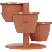 Цветочный горшок ЗПИ Альтернатива Каскад 0,7 л, терракотовый М8068