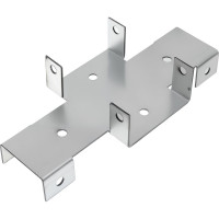 Х-кронштейн для забора BILTI 60x60/40x20 мм, 1 упаковка 12 шт. Б-ХК-6060/4020-Х767 Б-ХК-60*60/40*20-Х767