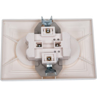 Розетка Smartbuy 2-местная без заземления 10А белая Венера SBE-01w-10-S2-N