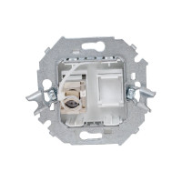 Компьютерная розетка Simon RJ45 кат.6а АМР, FTP, белый 1591563-030