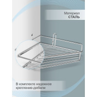 Угловая полка Delphinium 200x205x70 мм AE-671B 101100