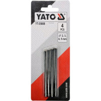 Набор пробойников для кожи YATO 2,3,4,5мм 4 предмета YT-35880 371435880 092 1