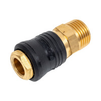 Быстроразъем пневматический с клапаном - наружная резьба 1/2" Forsage 15103 F-SE6-4SM