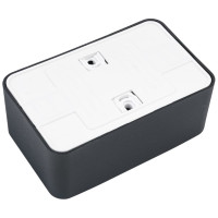 Розетка Systeme Electric Blanca о/у, двойная, с заземлением, со шторками, изол.пл., 16а, 250в, антрацит BLNRA011216