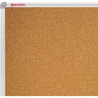 Пробковая доска для объявлений BRAUBERG 100x150 см, алюминиевая рамка 238181
